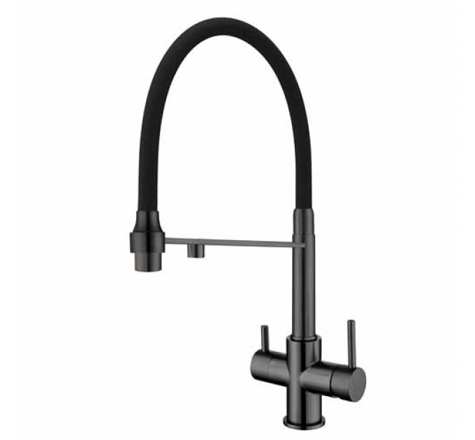 Кухонний змішувач FABIANO FKM 3143 Black Steel
