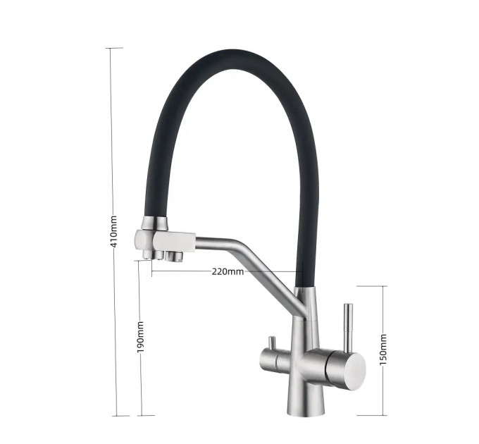 Кухонний змішувач VENTOLUX KFFPW 12 BN