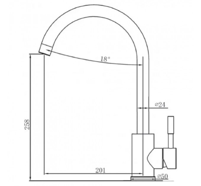 Кухонний змішувач FABIANO SKF 850 ST Antracit