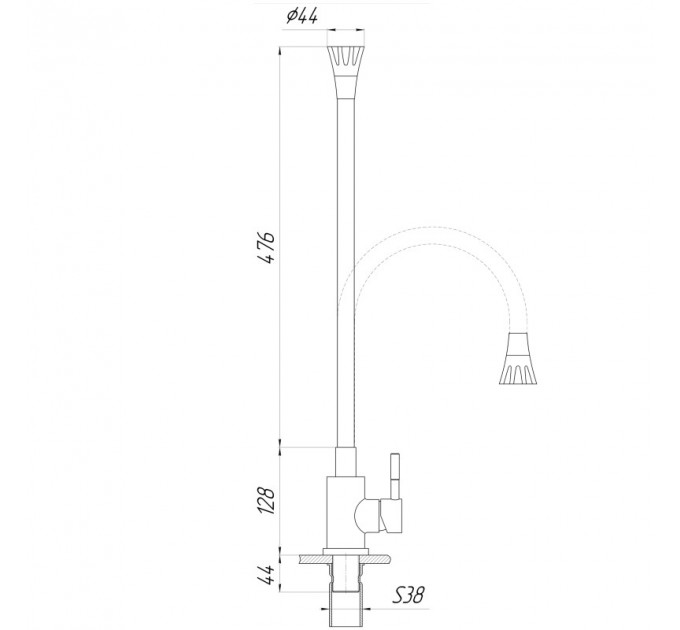 Кухонний змішувач GLOBUSLUX Alpen SBT1-203SA-G03