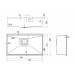 Кухонна мийка FABIANO Quadro Center 74 Celldecor