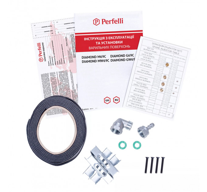 Варильна поверхня PERFELLI DIAMOND G69CNERO