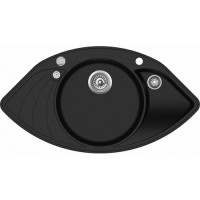 Кухонна мийка AQUASANITA PAPILON SCP151 AW-601 Black metalic Кухонна мийка AQUASANITA PAPILON SCP151 AW-601 Black metalic