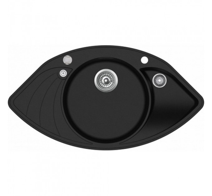 Кухонна мийка AQUASANITA PAPILON SCP-151AW-601 black metalic