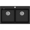 Кухонна мийка AQUASANITA MAGNA SQM 200AW-601 Black metallic