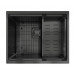 Кухонна мийка FABIANO Quadro Center 54 Celldecor Nano Graphite