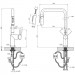 Кухонний змішувач KRONER Element 296569B-3801 Чорний