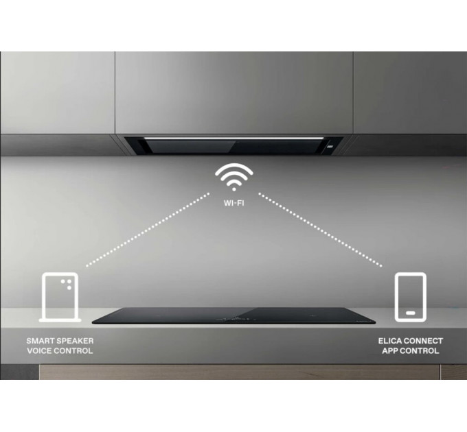 Витяжка ELICA HIDDEN ADVANCE PLUS BL GL/A/52
