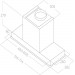 Витяжка ELICA HIDDEN ADVANCE PLUS BL GL/A/52