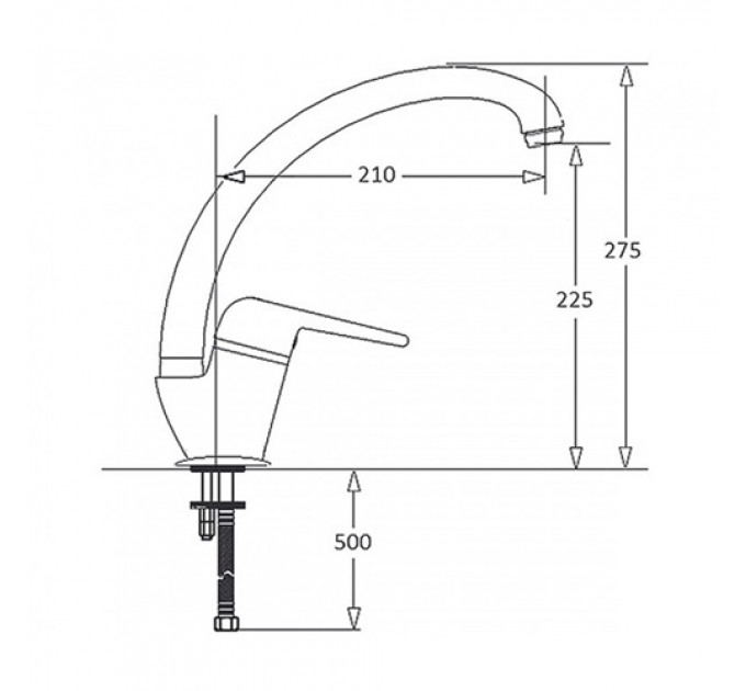 Кухонний змішувач FABIANO FKM 38 crem