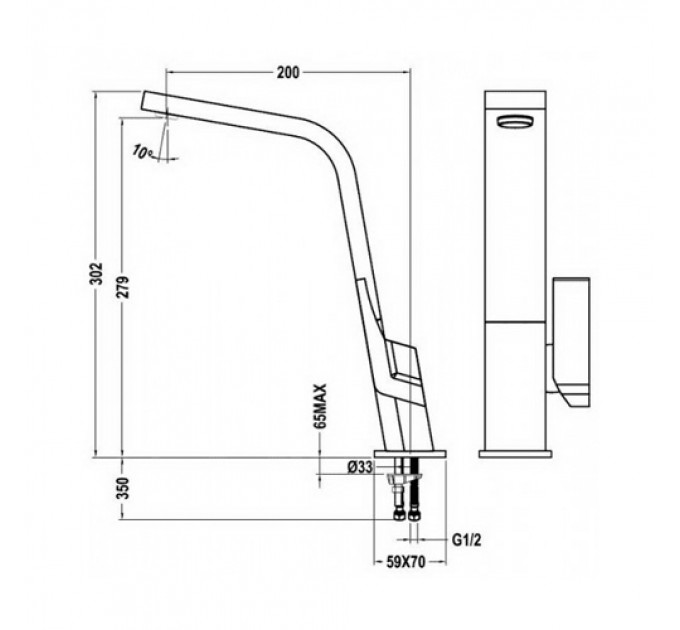 Кухонний змішувач TEKA ICON H (IC 915) black
