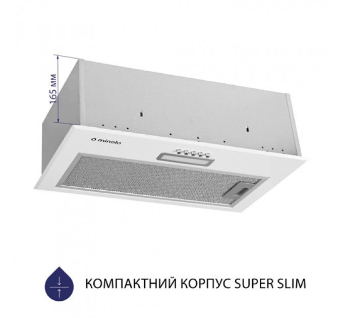 Витяжка MINOLA HBI 5214 WH 700 LED