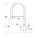Кухонний змішувач FABIANO FKM 31.43 Inox Black