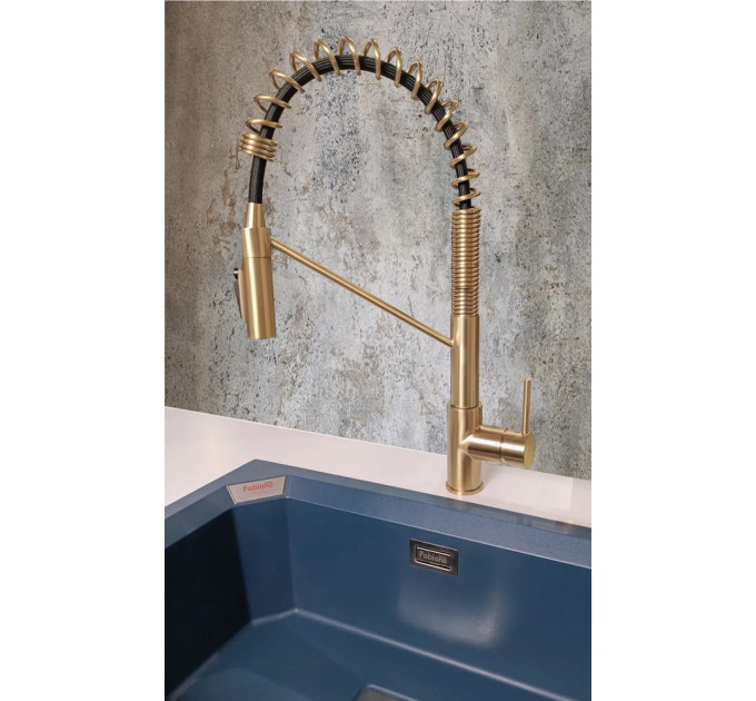 Кухонний змішувач FABIANO FKM 3128 Light Gold