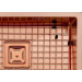 Кухонна мийка FABIANO Quadro 53 Celldecor Nano Cooper