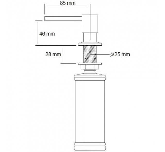 Дозатор FABIANO FAS D41 Nano Graphite
