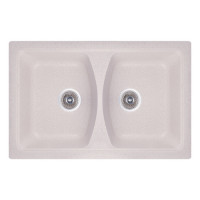 Кухонна мийка FOSTO Fosto 79x50 SGA-800 (персик) подвiйна