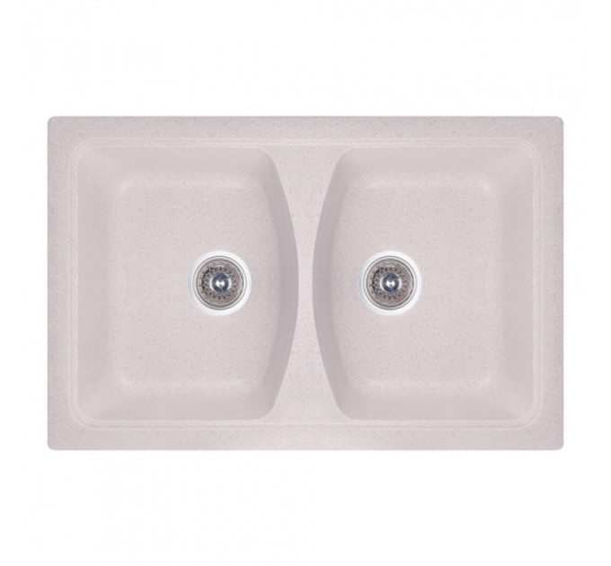 Кухонна мийка FOSTO Fosto 79x50 SGA-800 (персик) подвiйна