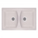 Кухонна мийка FOSTO Fosto 79x50 SGA-800 (персик) подвiйна