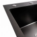 Кухонна мийка PLATINUM 78*50B L PVD Black Handmade (два отвори ,квадратний сифон 3.0/1.0)