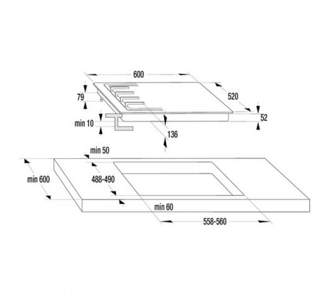 Варильна панель GORENJE G640W