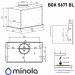 Витяжка MINOLA BGK 5677 BL