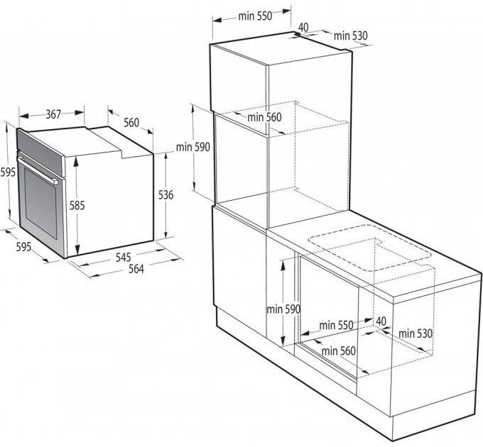 Духова шафа GORENJE BSA6747A04BG