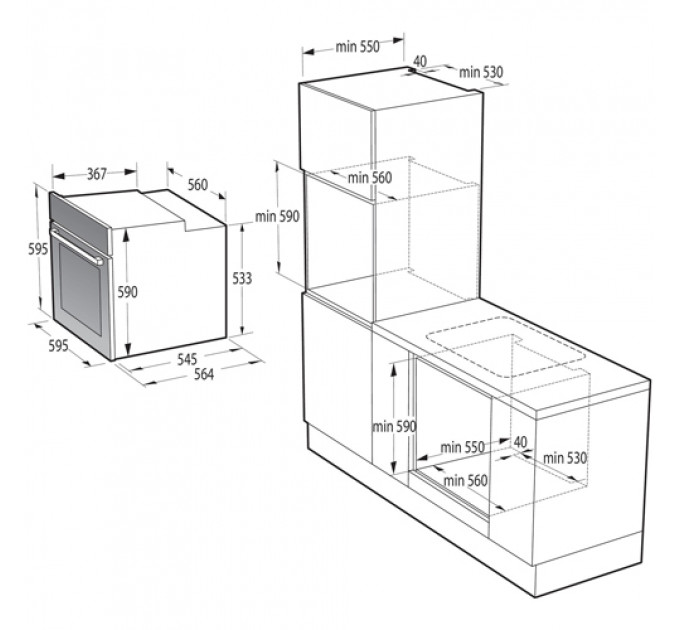 Духова шафа GORENJE BO6737E02X