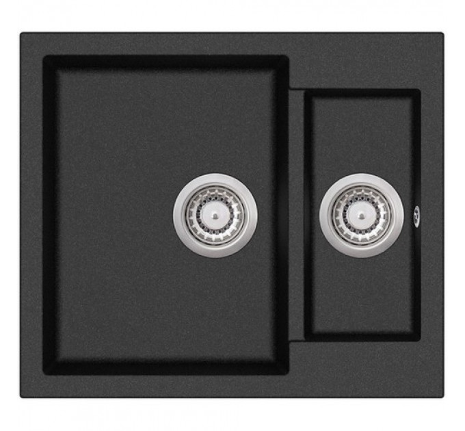Кухонна мийка AQUASANITA TESA SQT-150-601W black metallic