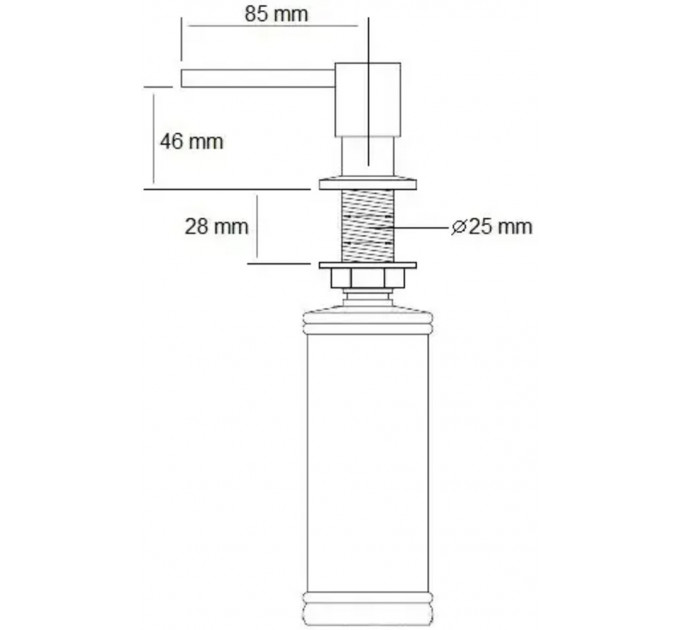 Дозатор для миючого засобу FABIANO FAS D41 Nano Cooper