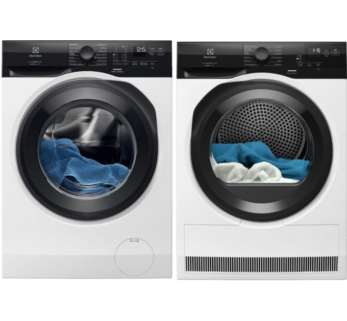 Комплект пральна та сушильна машина ELECTROLUX EW6F9452U+EW6D98BEU