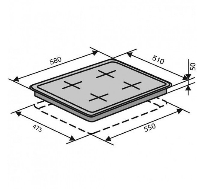 Варильна панель VENTOLUX HG640-B2 CS (X)