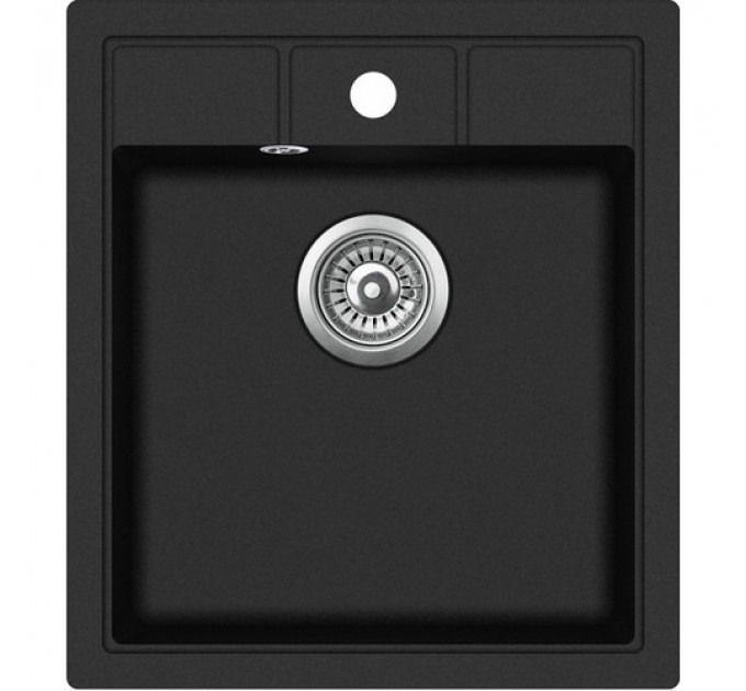 Кухонна мийка AQUASANITA NOVA SQN-100W-601 black metallic