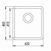 Кухонна мийка AQUASANITA ARCA SQA 101W-710 Alba