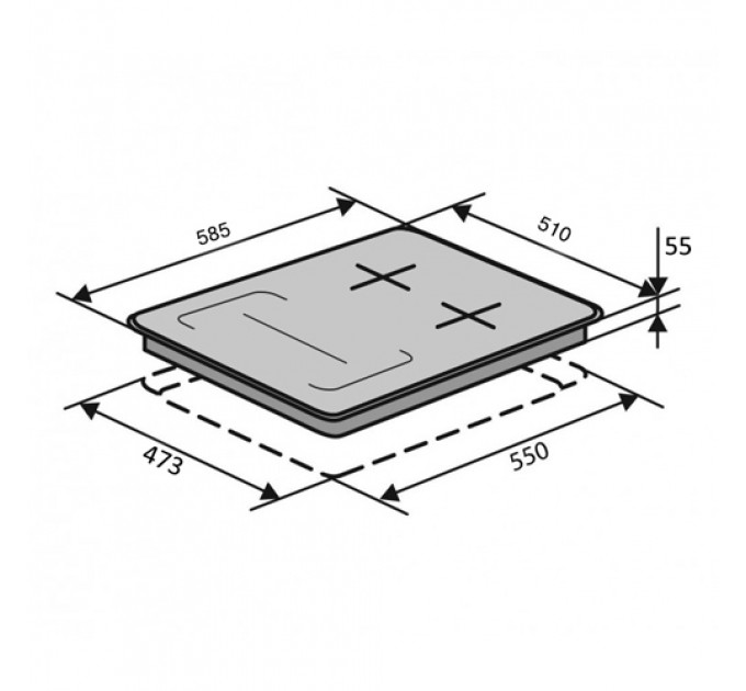 Варильна панель VENTOLUX HG622 B9G CS (BK)