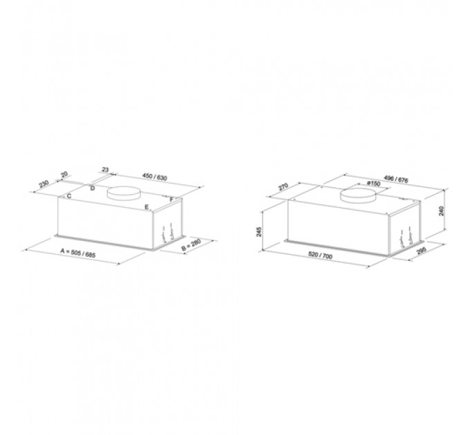 Витяжка ELEYUS NAVIS 1200 LED 52 BL