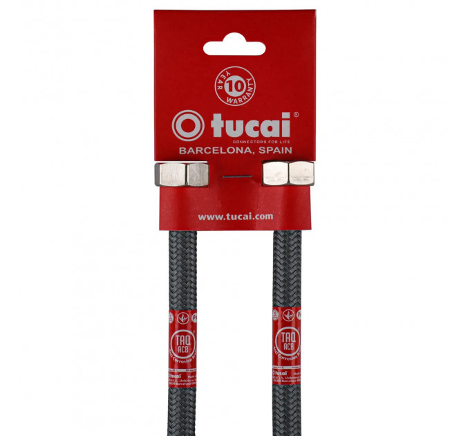 Шланг для змішувача TUCAI М10х1/2″ 0,8м АНТИКОРОЗІЯ TAQ GRIF AСB 206222 ПАРА