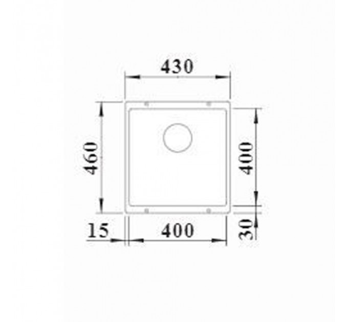Кухонна мийка BLANCO ROTAN 400-U антрацит 521332