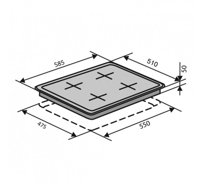 Варильна панель VENTOLUX HSF640-T2G CEST (GRS)