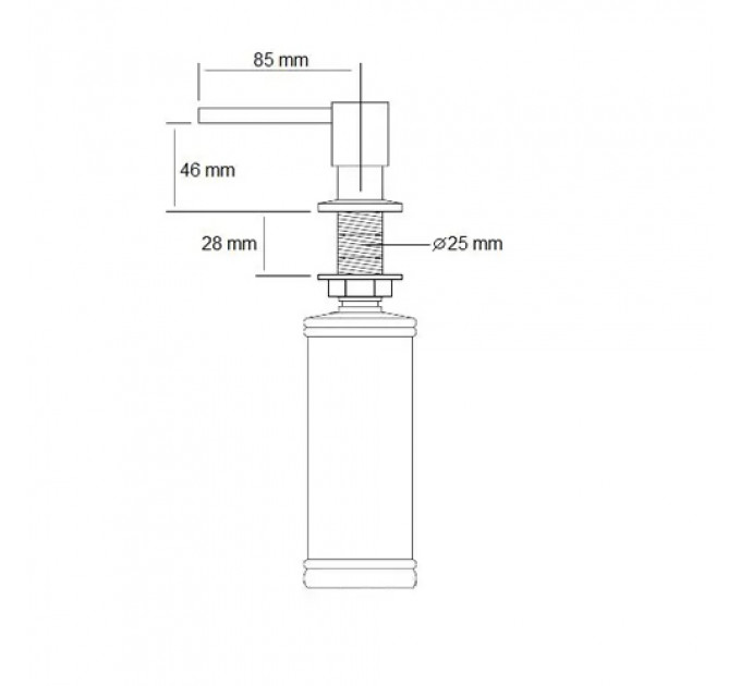 Дозатор для миючого засобу FABIANO FAS D41 Cream