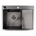 Кухонна мийка VALESO CM 65*50 L DECOR PVD чорна Valeso Handmade (3.0/0.8)
