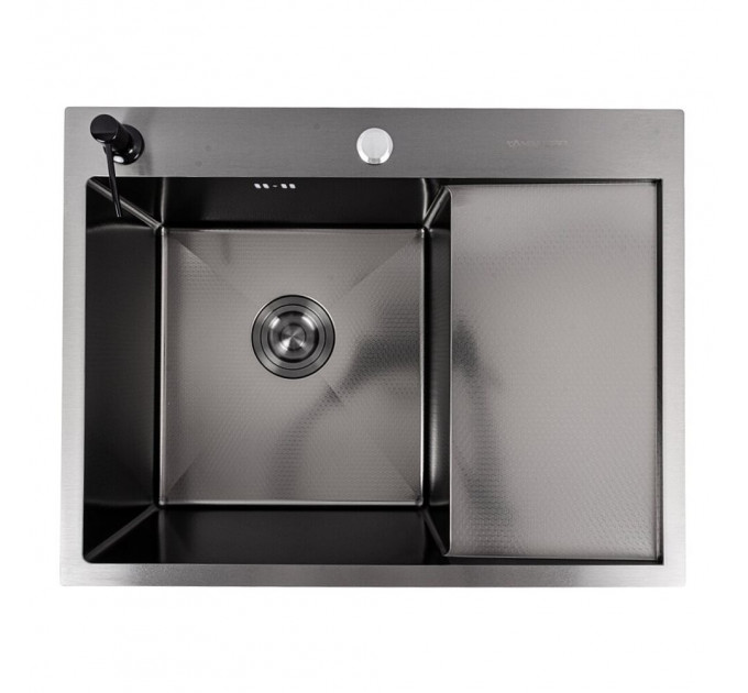 Кухонна мийка VALESO CM 65*50 L DECOR PVD чорна Valeso Handmade (3.0/0.8)