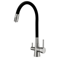 Кухонний змішувач FABIANO FKM 3126 SS Flex Inox