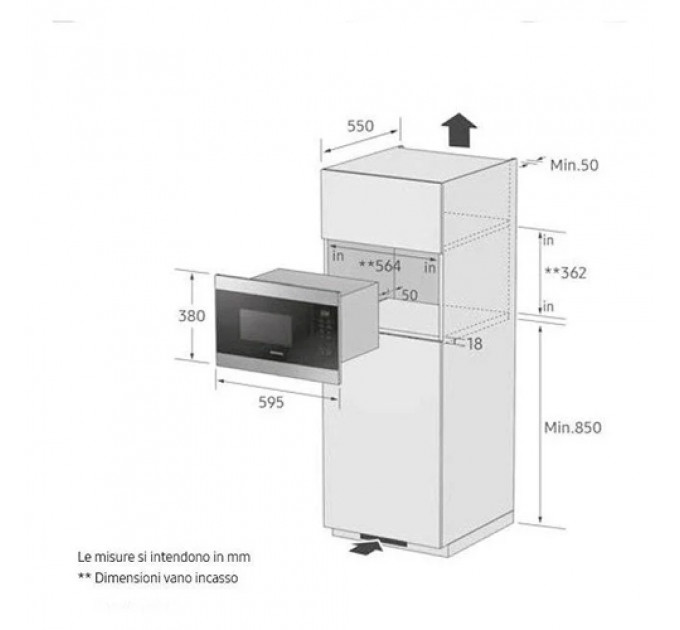 Мікрохвильова піч SAMSUNG MG22M8054AK