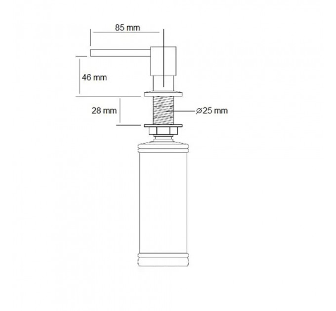 Дозатор FABIANO FAS D41 titanium