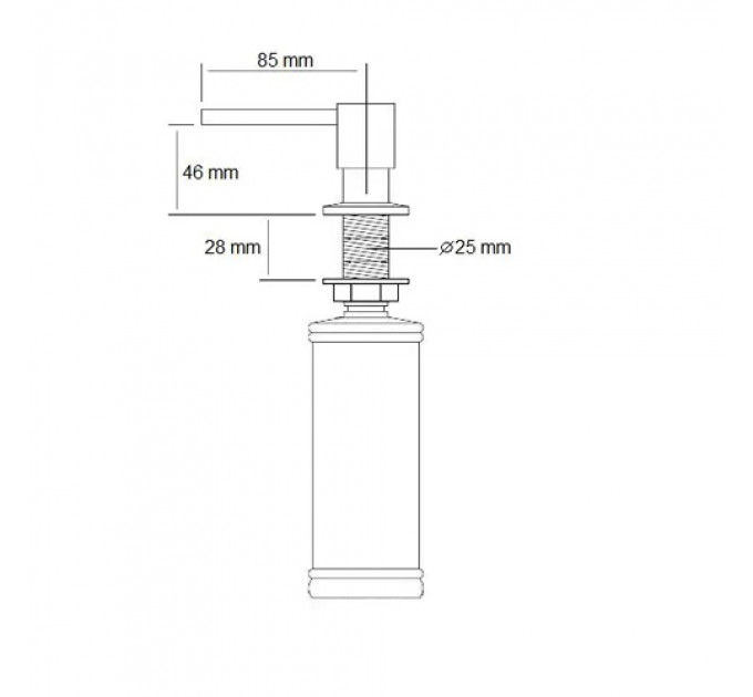 Дозатор для миючого засобу FABIANO FAS D41 Inox