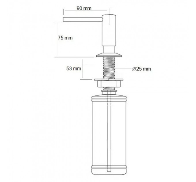 Дозатор FABIANO FAS D42 inox