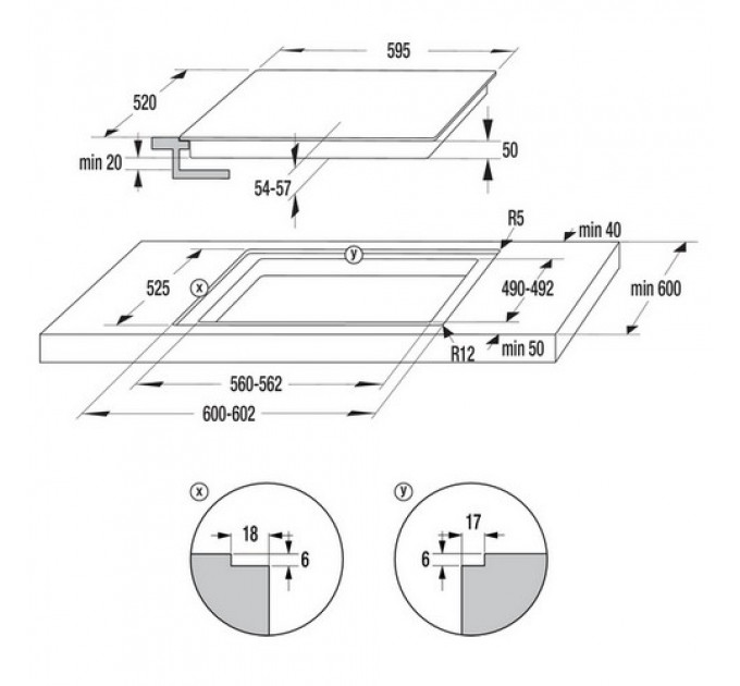 Варильна панель GORENJE ECT641 BCSC