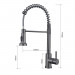 Кухонний змішувач VENTOLUX KFPFH07 PVD BK 2F