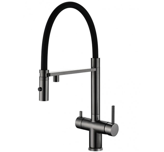 Кухонний змішувач FABIANO FKM 3130 Black Steel